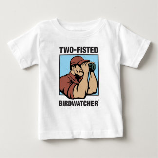 Camiseta Para Bebê Criança de Birdwatcher de Duas Fitas com Folha Lon