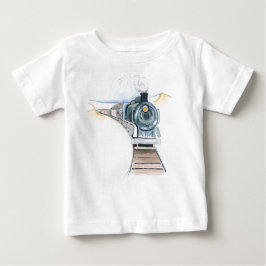 Camiseta Para Bebê Criança de trem da China T