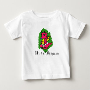 Camiseta Para Bebê Criança dos dragões