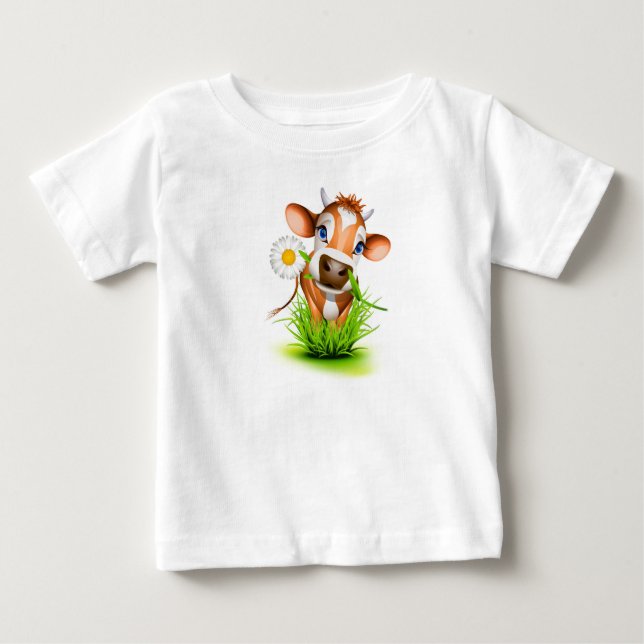 Camiseta Para Bebê Criança T-Shirt-Daisy (Frente)