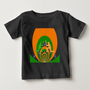 Camiseta Para Bebê Cricket India