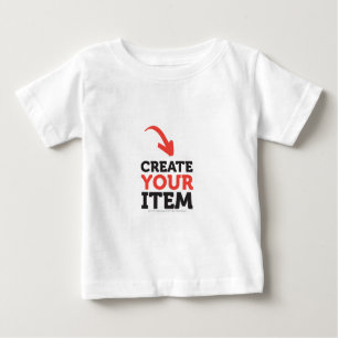 Camiseta Para Bebê CRIE-SEU PRÓPRIO DIY Faça upload personalizado de