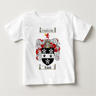 CAMISETA PARA BEBÊ CRISTA DA FAMÍLIA DO CORDEIRO - BRASÃO DO CORDEI