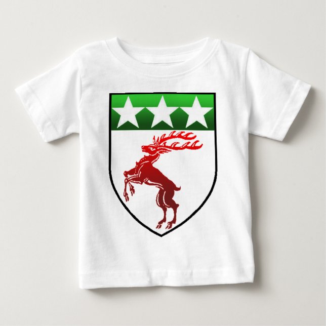 Camiseta Para Bebê Crista de Dougherty (Frente)