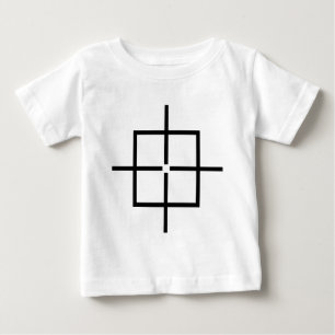 Camiseta Para Bebê Cruzamentos Quadrados