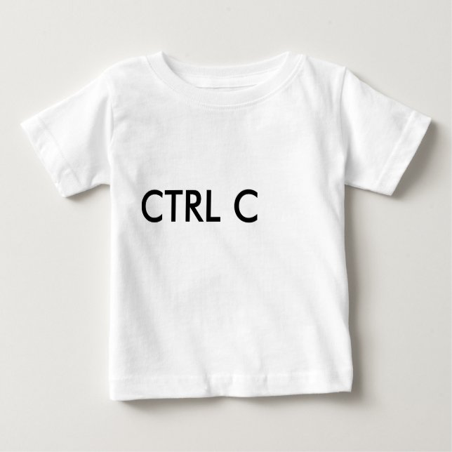 CAMISETA PARA BEBÊ CTRL C (Frente)