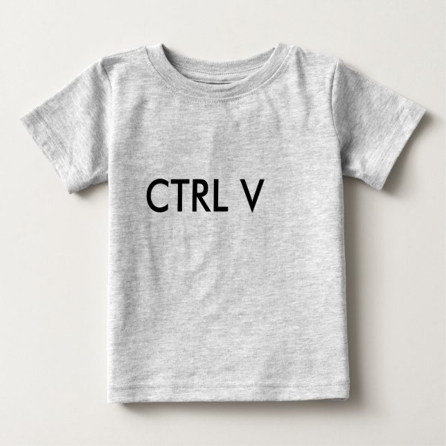 CAMISETA PARA BEBÊ CTRL V (Frente)