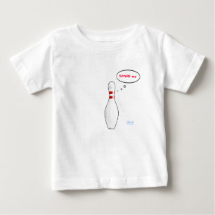 Camiseta Para Bebê Cute Baby Bowler me poupa o mascote da equipe de B