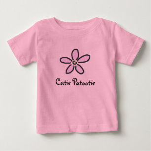 Camiseta Para Bebê Cutie Patootie