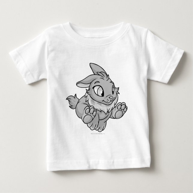 Camiseta Para Bebê Cybunny Silver (Frente)