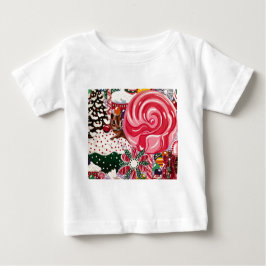 Camiseta Para Bebê Da "Peppermint Mundo Senhora Elizabeth "