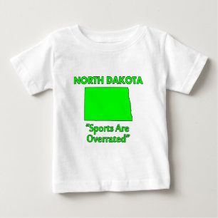 Camiseta Para Bebê Dakota do Norte - Esportes São Superestimados