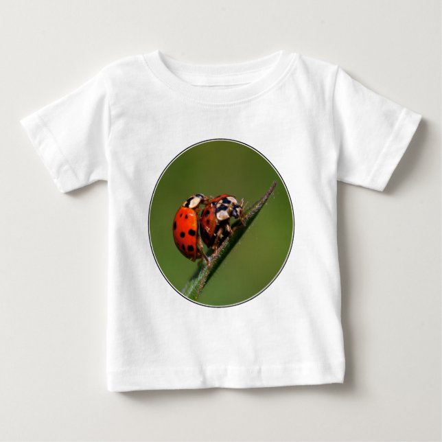 Camiseta Para Bebê Damybugs Apaixonados (Frente)