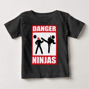 Camiseta Para Bebê Danger Ninjas