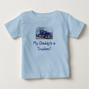 Camiseta Para Bebê dantruck, um camionista do meu pai!