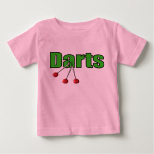 Camiseta Para Bebê Dardos com 3 dardos