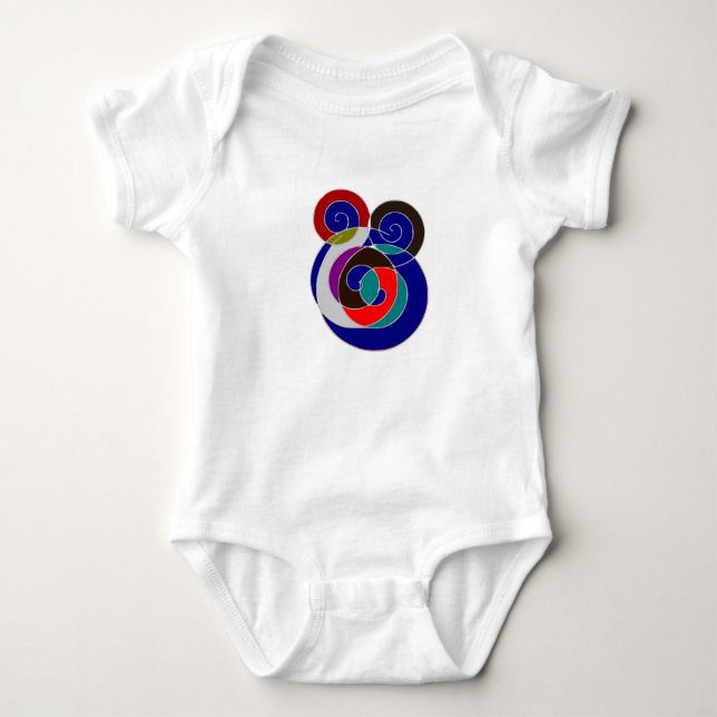 camiseta para bebê de 12 meses (Frente)