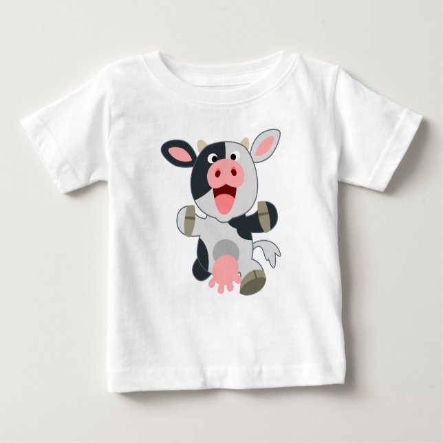 Camiseta para bebê de desenho animado e bonito (Frente)
