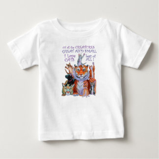 Camiseta Para Bebê De todas as criaturas Excelente e pequeno