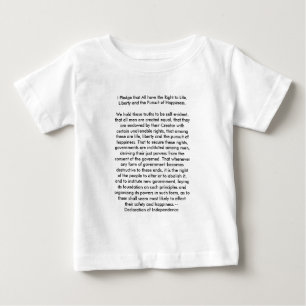Camiseta Para Bebê ! Declaração de Independência do Crio U