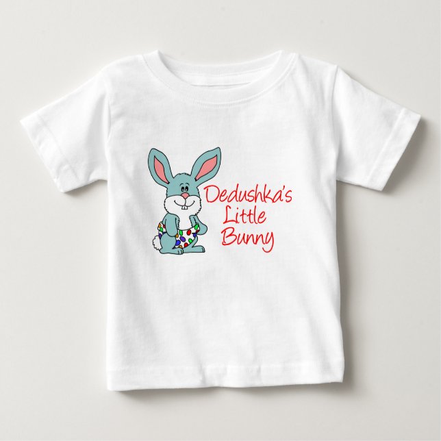 Camiseta Para Bebê Dedushka's Little Bunny (Frente)