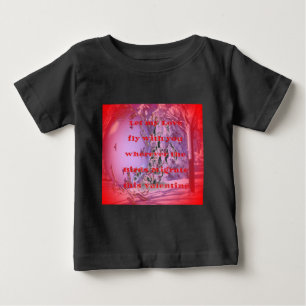 Camiseta Para Bebê Deixe-me voar com você para namorados.png