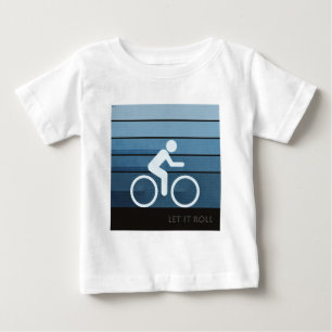 Camiseta Para Bebê Deixe rolar