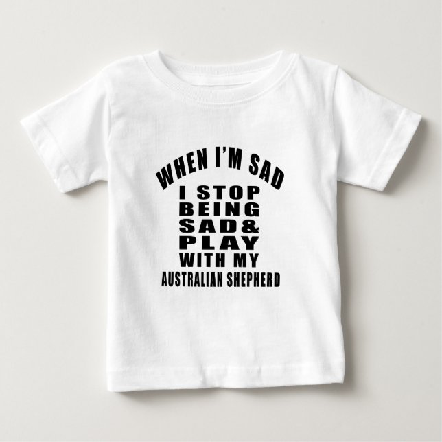 Camiseta Para Bebê Design AUSTRALIANO do PASTOR (Frente)