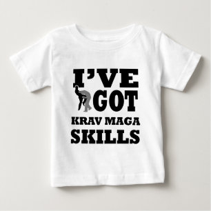 Camiseta Para Bebê Design das artes marciais de Krav Maga