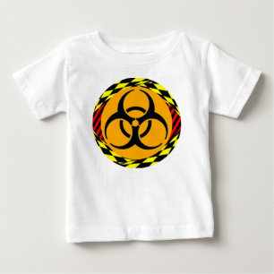 Camiseta Para Bebê Design de risco biológico por Kenneth Yoncich