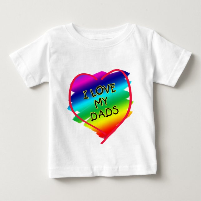 Camiseta Para Bebê Design impressionante para pais alegres (Frente)