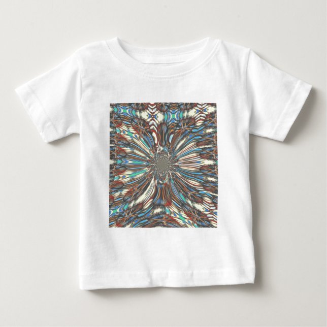 Camiseta Para Bebê Design óptico Pop de arte urbana africana Edgy (Frente)