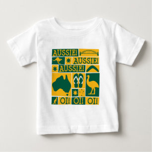 Camiseta Para Bebê Dia da Austrália