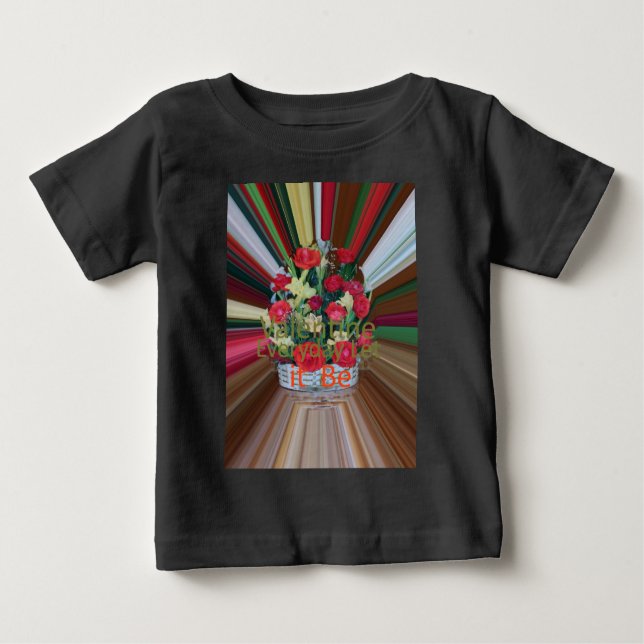 Camiseta Para Bebê Dia de os namorados Art (Frente)