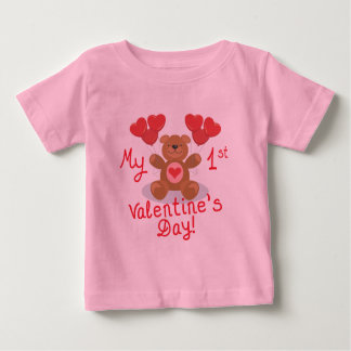 Camiseta Para Bebê Dia de os namorados de 1rua do bebê