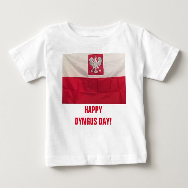 CAMISETA PARA BEBÊ DIA FELIZ DE DYNGUS (Frente)