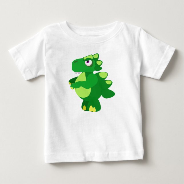 Camiseta Para Bebê Dinossauro (Frente)