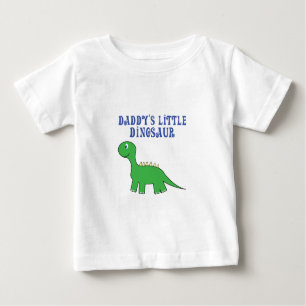 Camiseta Para Bebê dinossauro pequeno dos daddys