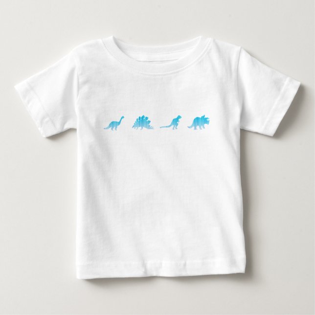 Camiseta Para Bebê Dinossauros (Frente)