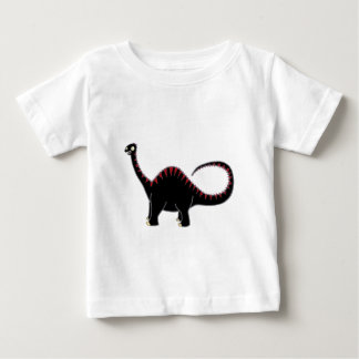 Camiseta Para Bebê Diplodocus preto