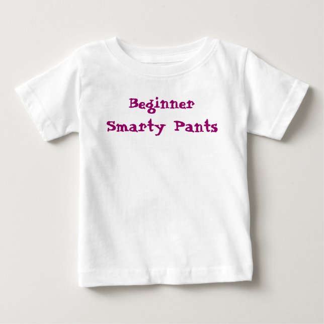 Camiseta Para Bebê Dito Divertido Principiante Sabichão (Frente)