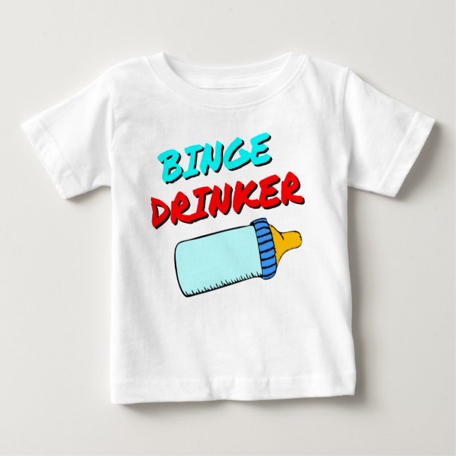Camiseta Para Bebê Dizer engraçado do bebê (Frente)