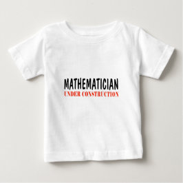Camiseta Para Bebê _Do matemático sob a construção