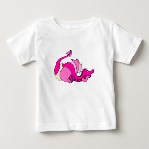 Camiseta Para Bebê Dragão bonito do bebê na fralda