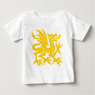 Camiseta Para Bebê Dragão Heráldico 01 - Amber