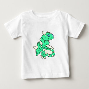 Camiseta Para Bebê Dragão verde da hortelã por Carrie Michael
