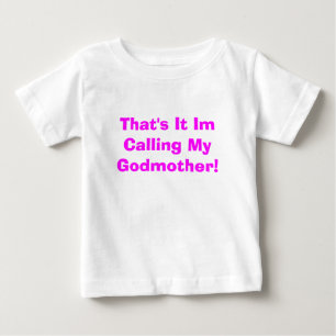 Camiseta Para Bebê É isso que estou chamando a minha madrinha!