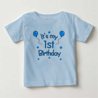 Camiseta Para Bebê É o Meu 1º Aniversário