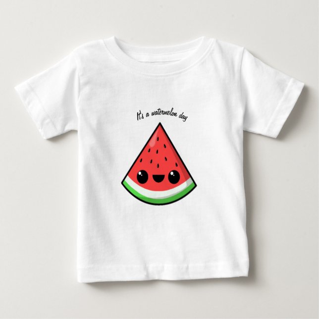 CAMISETA PARA BEBÊ É O TOPO DA CRIANÇA DO DIA DA ÁGUA (Frente)