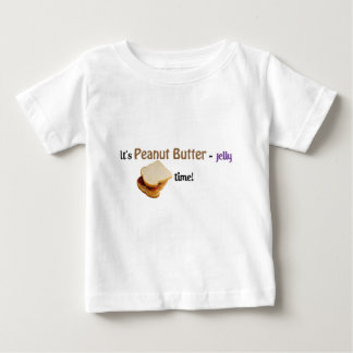 Camiseta Para Bebê É tempo da Manteiga-Geléia do amendoim!